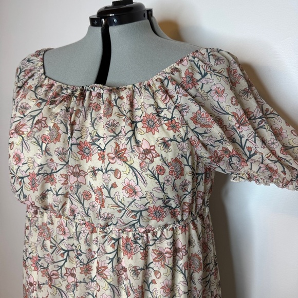 Wallflower Floral Print Milkmaid Dress - Picture 3 of 9
